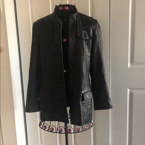 Leather jacket like new lamp skin
